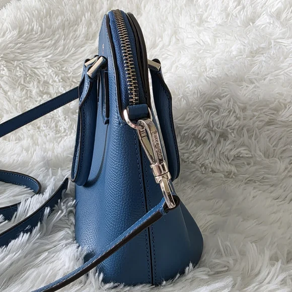 Kate Spade Sylvia Dome Satchel Crossbody Handbag in Blue - Picture 2 of 12